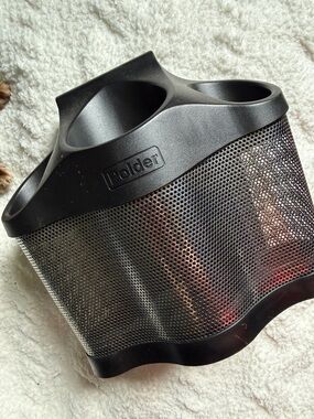 Polder Black Hairtool Caddy with Mesh Body